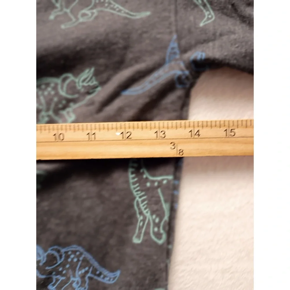 Cat & Jack Toddler Boys 3T Blue Puffer Jacket Dinosaur Sweatshirt Black Pants